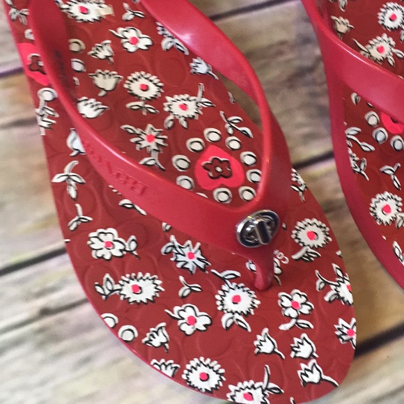 NIB Coach flip flops - Picture 3 of 5